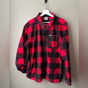 Men’s Columbia Fleece Shacket, size L, NWT